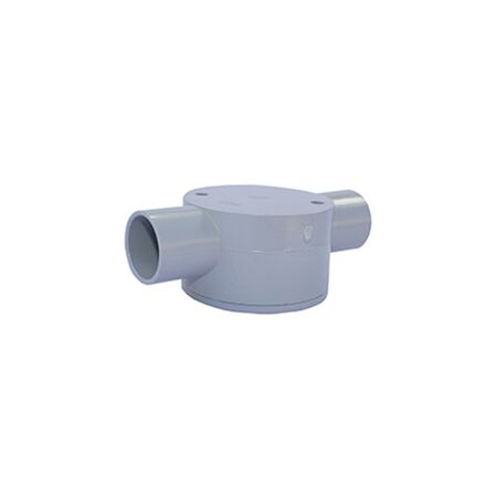 Two Way Shallow Junction Box 25mm | Durable Plastic | Compact Design & Easy Conduit Branching by GTS