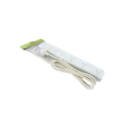 6 Port Power Board with Overload & Surge Protection | 6 Outlets | Ideal for Home & Office | GTS