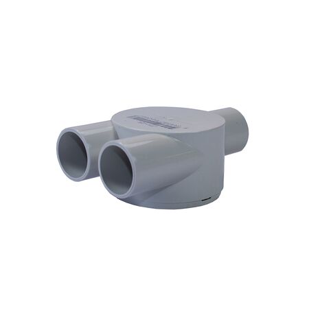 25mm Shallow Junction Box Y Style | Durable Plastic | Compact Design | Ideal for Electrical Wiring by GTS
