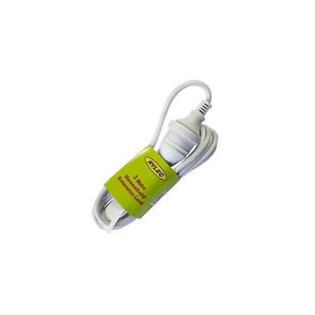 Domestic Extension Lead 3M | Australian Standard Plug | Durable Design | White by GTS