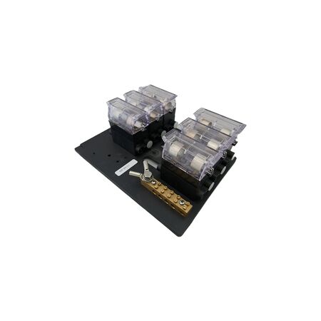 Pillar Fuse Panel 6 Fuse Holders | Durable Metal Housing | Indoor & Outdoor Use by GTS