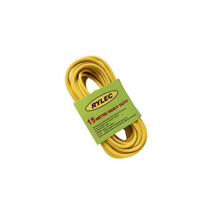 Heavy Duty Extension Lead 15M | Neon Indicator Plug | High Visibility Yellow by GTS
