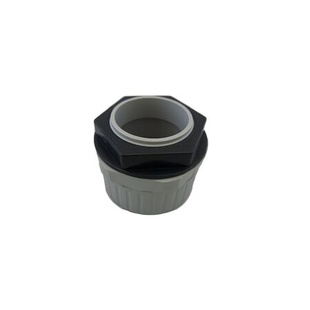 50mm Corrugated Conduit Straight Gland | Includes Locknut & Durable Design | Secure Connection by GTS