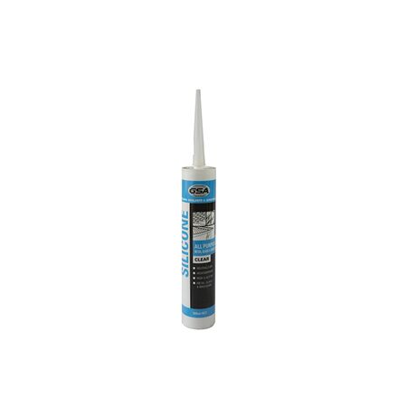 Silicone Sealant 300ml Clear | Versatile Sealing | All Purpose Use | Easy Application by GTS
