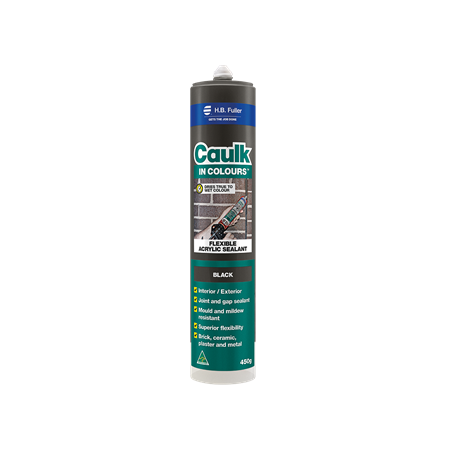 Acrylic Caulk Cartridge 450g | Terracotta Colour | Flexible Joint Sealant & Mould Resistant | H.B Fuller