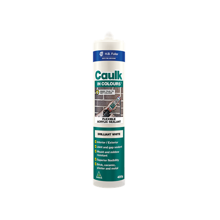 Acrylic Sealant 450g Cartridge | Charcoal Colour | Flexible Joint Movement ±20% | Mould Resistant by H.B Fuller