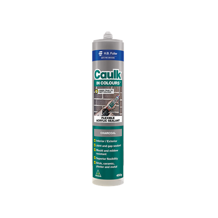 Acrylic Caulk in Colours 450g Cartridge Cedar | Flexible Joint Sealant | Water & Mould Resistant | H.B Fuller