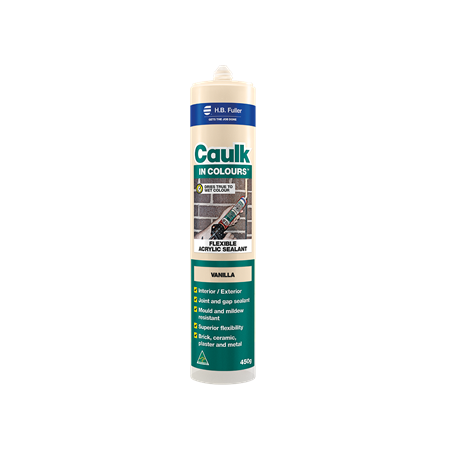Acrylic Caulk Cartridge 450g | Terracotta Colour | Flexible Joint Sealant & Mould Resistant | H.B Fuller
