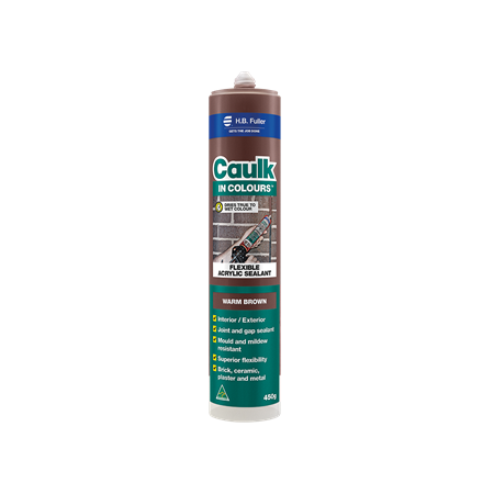 Acrylic Sealant 450g Cartridge | Flexible with ±20% Joint Movement | Water & Mould Resistant | Vanilla by H.B Fuller