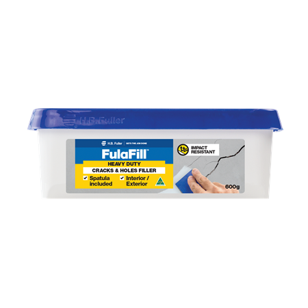 Heavy Duty Crack Filler 600g Tub | Sandable Finish | Paintable | Up to 25mm | White by H.B Fuller