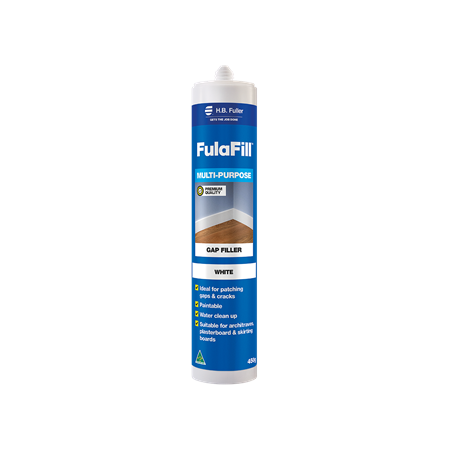 Multi-Purpose Gap Filler 450g Cartridge | Acrylic Formula | Non-Slump & Paintable | White by H.B Fuller
