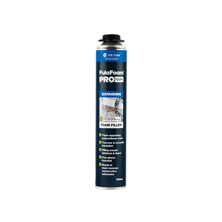 PU Foam Filler 750ml Can | Triple Expanding | Paintable & Ozone Friendly | Yellow by H.B Fuller