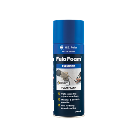 PU Foam Filler 750ml Can | Triple Expanding | Airtight Seal & Moisture Resistant | Yellow by H.B Fuller