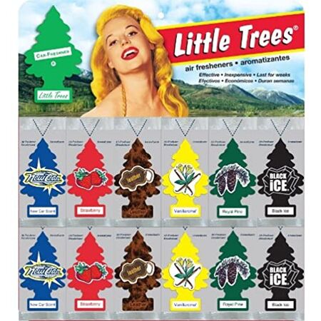 Assorted Little Trees Air Fresheners | 60 Cards | Individually Packaged | Variety of Scents by CW Brands