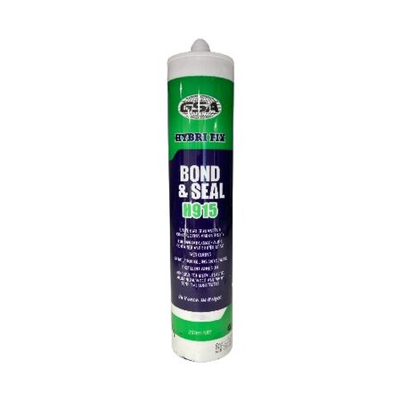 Bond & Seal Adhesive | Permanently Elastic | UV & Moisture Resistant | Black by CW Brands