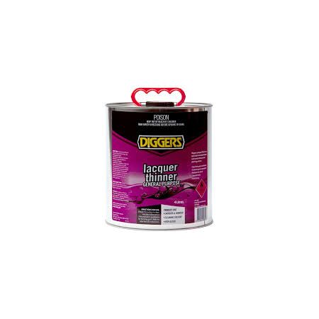 Thinner Lacquer 4LT | Fast-Drying Formula | Ideal for Cleaning Brushes & Tools | Compatible with Lacquer-Based Products by CW Brands