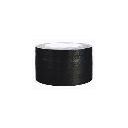 Cloth Tape Black 48mm | 25m Length | Strong Adhesion & High Durability | Black by CW Brands