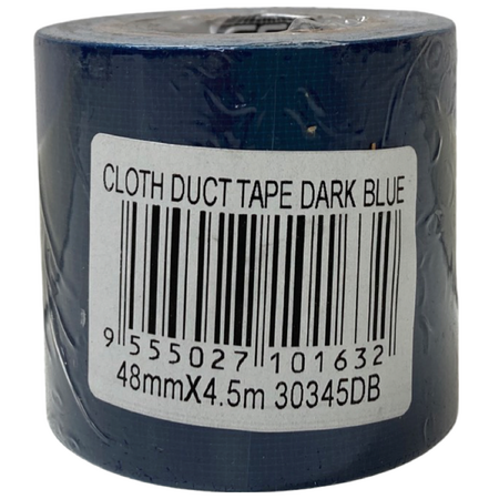 Cloth Tape Dark Blue 48mm | Strong Adhesion & Durable Material | Multi-Surface Use by CW Brands