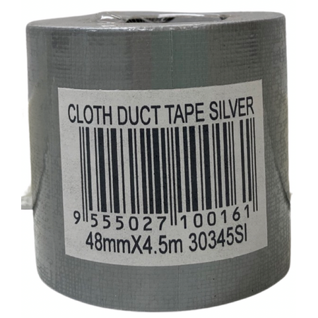 Cloth Tape Silver 48mm | 4.5m Length | Strong Adhesion & High Durability | CW Brands