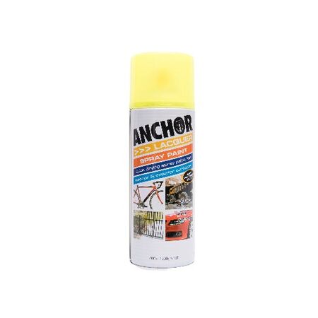 Fluorescent Yellow Spray Paint | Lacquer Aerosol | Fast-Drying & Durable Finish | Smooth Application by CW Brands