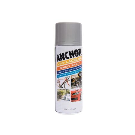 Lacquer Spray Paint Anchor Silver | Fast-Drying | Scratch & Fade Resistant | Glossy Finish by CW Brands