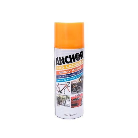 Lacquer Spray Paint Orange | Fast-Drying Formula | Scratch & Fade Resistant | Glossy Finish by CW Brands
