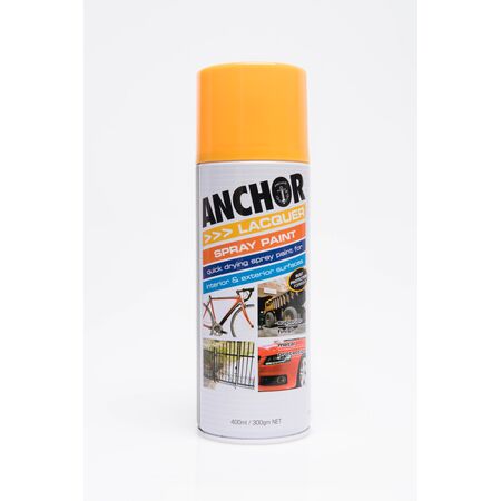 Lacquer Spray Paint Chrome Yellow | Fast-Drying | Scratch & Fade Resistant | Glossy Finish by CW Brands
