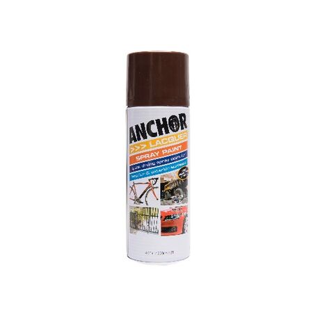 Lacquer Spray Paint Anchor Brown | Fast-Drying | Scratch & Fade Resistant | Smooth Finish by CW Brands