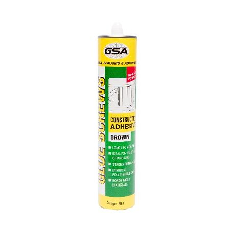 Construction Adhesive Glue 320GM | High-Performance Sealant | Strong Initial Grab | Multi-Surface Bonding by CW Brands