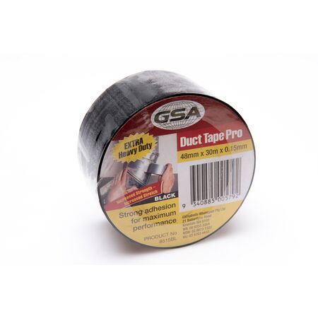 Heavy Duty Duct Tape | 0.15mm Thickness | 30m Length | Black by CW Brands