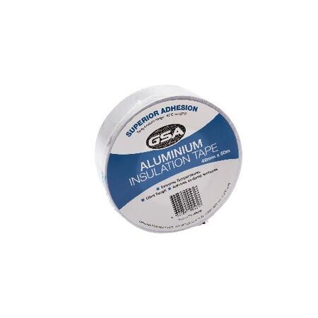 Aluminium Foil Tape 48mm x 50m | Strong Adhesive | Fire Resistant | Extreme Temperature by CW Brands