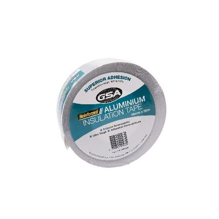 Reinforced Foil Tape 48mm x 50m | Durable Backing | Strong Adhesion | Extreme Temperature Resistance by CW Brands