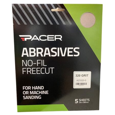 320 Grit Sandpaper Sheets | No-Fill Abrasive Technology | Durable & Efficient | 5 Pack by CW Brands
