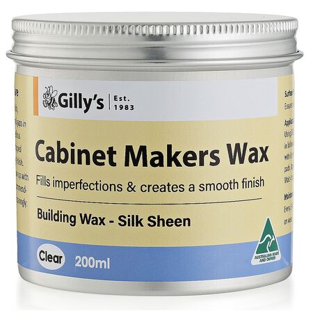 Cabinet Makers Wax Clear 200ml | Fills Cracks & Polishes Wood | Easy Application by CW Brands
