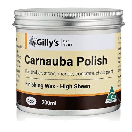 Carnauba Polish for Dark Wood | Premium Wax & Nourishing Ingredients | Long-Lasting Protection | 200ml by CW Brands