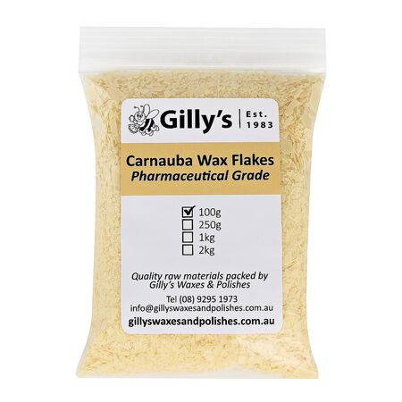 Carnauba Wax Flakes 100g | Hard Wax with Gloss Finish | Versatile for Wood & Furniture by CW Brands