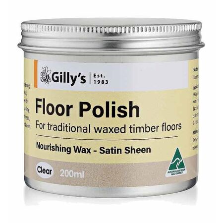 Beeswax Floor Polish Clear 200ml | Easy Application & Quick Drying | Durable Protection by CW Brands