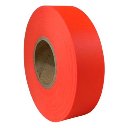 Flagging Tape Orange 25mm | Durable Plastic | High Visibility & Easy Application | 75m by CW Brands