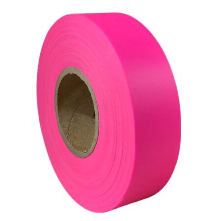 Flagging Tape Pink 25mm | 75m Length | Durable Outdoor Use | High Visibility by CW Brands