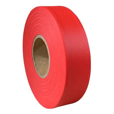 Flagging Tape Red 25mm | 75m Length | Durable Outdoor Material | Easy Visibility by CW Brands