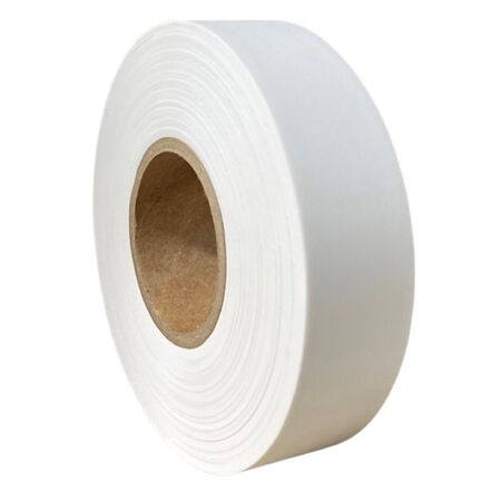 Flagging Tape White 25mm | 75m Length | High Visibility & Durable Material | CW Brands
