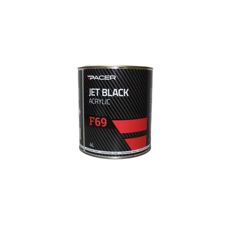 Acrylic Paint Jet Black 4 Litre | High-Gloss Finish | Automotive Refinishing | Excellent Adhesion by CW Brands