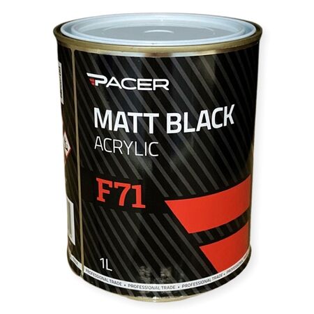 Automotive Paint 1L | Matte Black Finish | Smooth Application & Professional Results by CW Brands