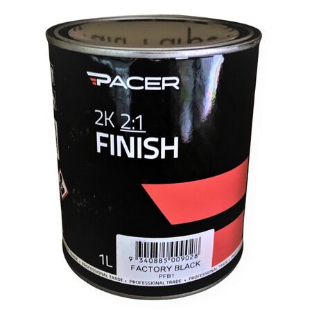 2K Automotive Paint 1L | Factory Black | Glossy Finish & Deep Coverage | by CW Brands
