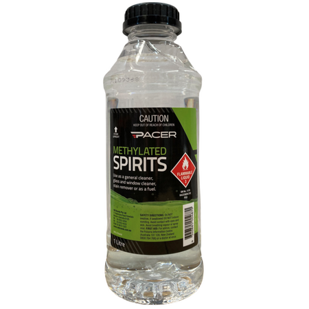 Methylated Spirits 1L | Versatile Solvent for Cleaning & Thinning | Disinfection Properties by CW Brands