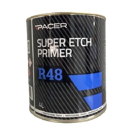 Super Etch Primer 4lt | Fast Drying | Matt Grey Finish | Corrosion Protection by CW Brands