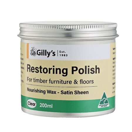 Clear Restoring Polish for Wood & Leather | Easy Application | Protects Against Damage | 200ml by CW Brands