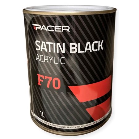 Satin Black Automotive Paint | 1 Liter Volume | Smooth Application & Professional Finish by CW Brands