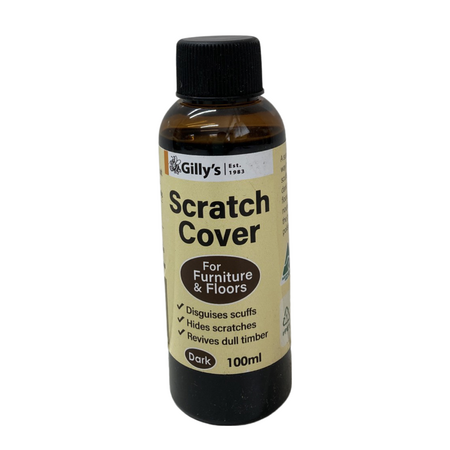 Furniture Scratch Cover Dark 100ml | Easy Application | Conceals Scuffs & Scratches | CW Brands