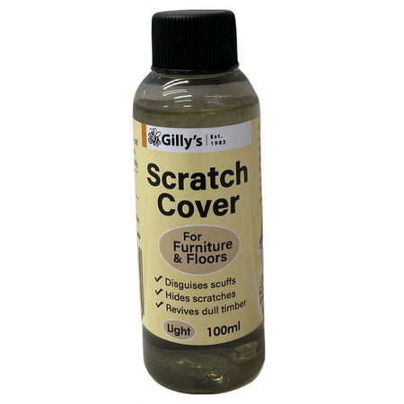 Furniture Scratch Cover Clear 100ml | Easy Application | Restores Timber Appearance | Light & Dark Shades by CW Brands